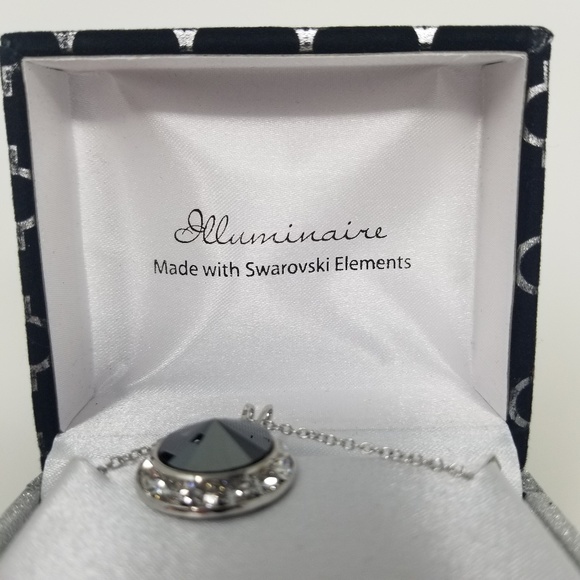 Illuminaire Silver-Plated Crystal Halo Pendant - Picture 2 of 2